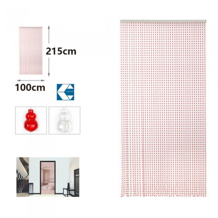 Κουρτίνα Πόρτας με χάντρες Πολύχρωμες PVC 100x215cm Galifas 