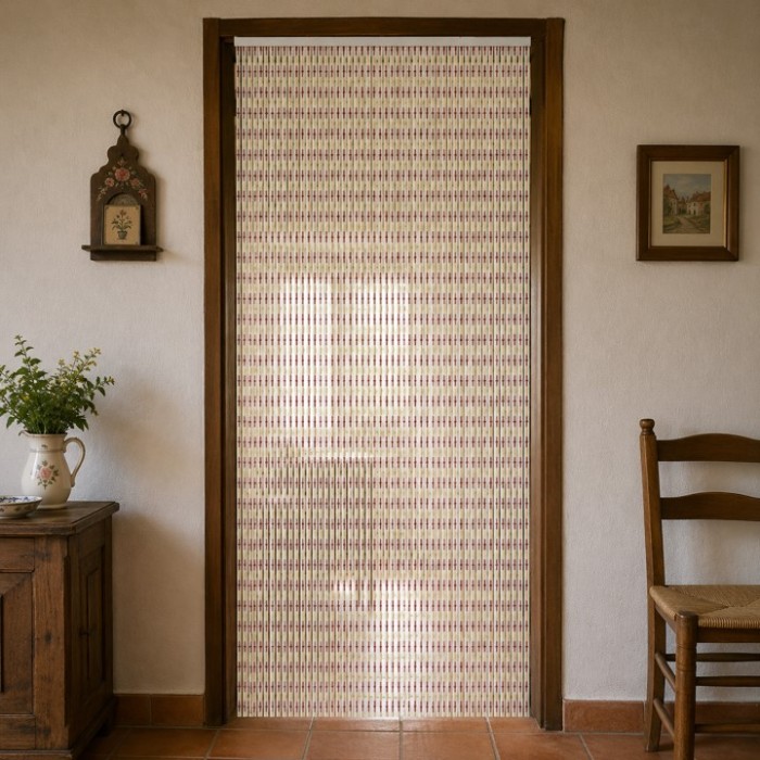 Κουρτίνα Πόρτας με χάντρες Πολύχρωμες PVC 100x215cm