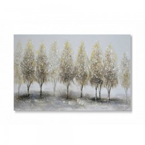 Πίνακας σε καμβά ανάγλυφο σχέδιο In art forest with trees  60x90x3εκ.