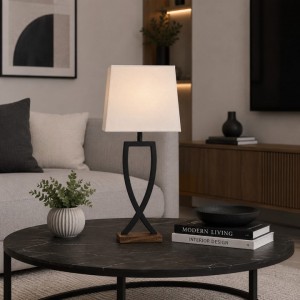 Φωτιστικό Μεταλλικό Επιτραπέζιο 33x28x70cm Country House E27