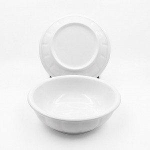 Σαλατιέρα Πορσελάνης Λευκή 23x7.5cm ForHome 06028