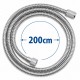 Σπιράλ Ντουζ Inox 200cm Ασημί 