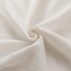 Κουρτίνα Ημιδιάφανη με Τρέσα Floral Breeze Window Curtain Μπεζ 270x280cm Galifas 604188