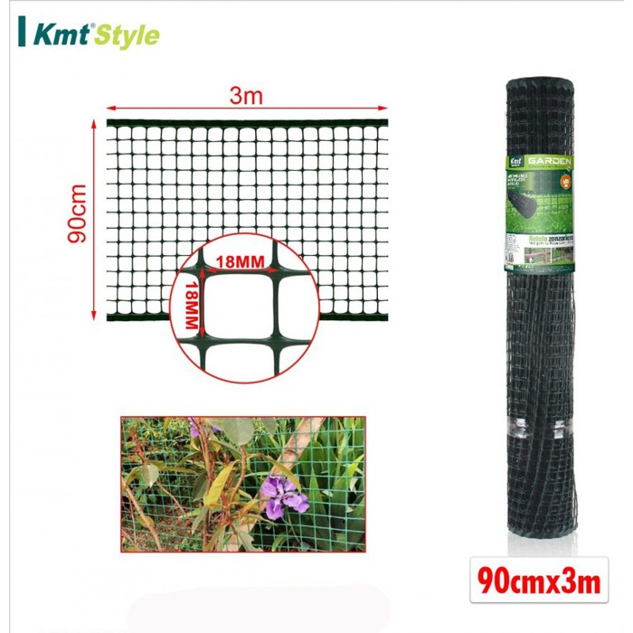 Πράσινο πλέγμα μπαλκονιού και κήπου 90x300cm για περίφραξη και προστασία φυτών