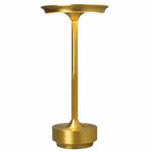 Φωτιστικό Επιτραπέζιο Led Επαναφορτιζόμενο Elegant Brass Table Lamp Gold 13x27.5cm General Trade 5004