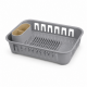 Πλαστικό στραγγιστήρι νεροχύτη γκρι SmartDrain Dish Organizer 39x29x9cm