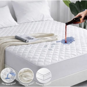 Επίστρωμα Διπλό Αδιάβροχο Καπιτονέ 180x200cm Hotel ForHome 4462399