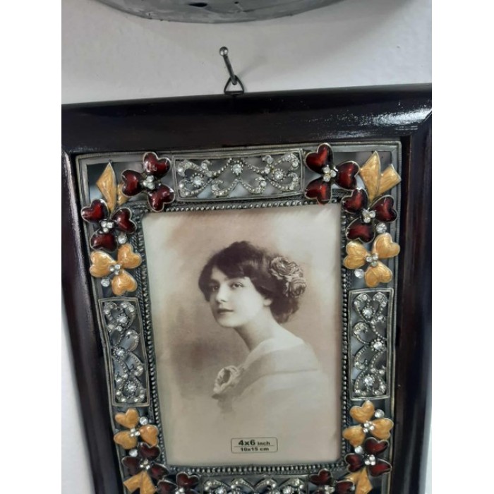 Κορνίζα Ξύλινη Ragazza dell'epoca 15x20cm Καφέ Galifas