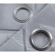 Κουρτίνα με Κρίκο Ζακάρ Γκρι 140x270cm ForHome
