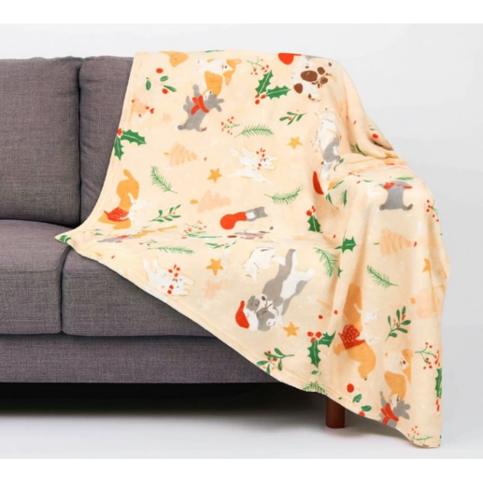 Κουβέρτα Fleece Πολύχρωμη Μονή 160x220cm ForHome