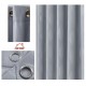 Κουρτίνα με Κρίκο Ζακάρ Γκρι 140x270cm ForHome