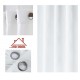 Κουρτίνα με Κρίκο Ζακάρ Λευκό 270x270cm ForHome