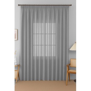 Κουρτίνα Με Τρέσα Morbido 270x290cm Γκρι General Trade 05604411