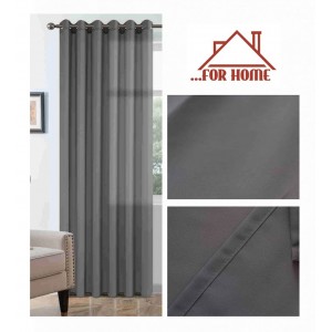 Κουρτίνα με Κρίκο Bel Mondo Σκούρο Γκρι 270x270cm ForHome 77560306