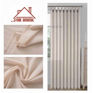 Κουρτίνα με Τρέσα Bel Mondo Μπεζ 270x280cm Galifas 750308