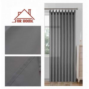 Κουρτίνα με Τρέσα Bel Mondo Σκούρο Γκρι 270x280cm Galifas 750306 
