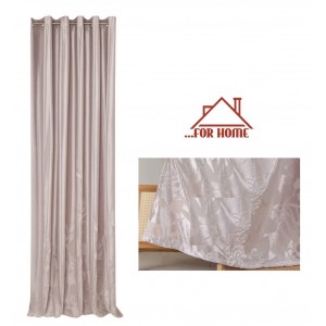 Κουρτίνα με Κρίκο Flores de Terciopelo Ροζ 200x290cm ForHome 75604241