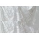 Κουρτίνα με Κρίκο Flores de Terciopelo Λευκό 200x290cm 