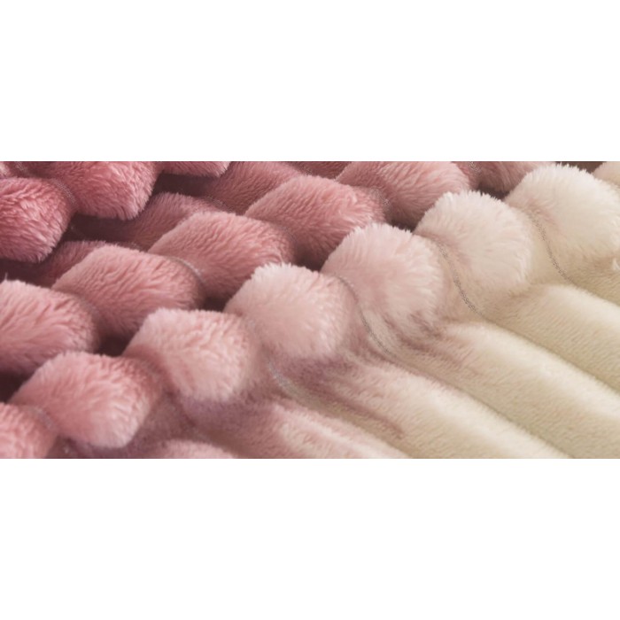 Κουβέρτα Fleece Δίχρωμο Ριγέ 220