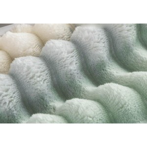 Κουβέρτα Fleece Δίχρωμο Ριγέ 220x240cm Μέντα ForHome 917111