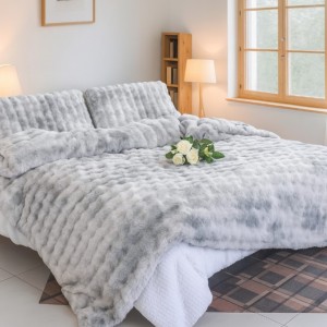 Σετ Παπλωματοθήκη Rabbit Μονή 160x220cm Με Μαξιλαροθήκη Γκρι ForHome 7960222