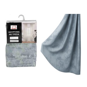 Κουρτίνα Με Τρέσα Paesaggio Marino Γκρί-Μπλέ 270x280cm Galifas 0602557