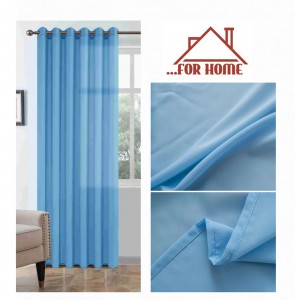 Κουρτίνα με Κρίκο Bel Mondo Μπλε 270x270cm ForHome 77560307