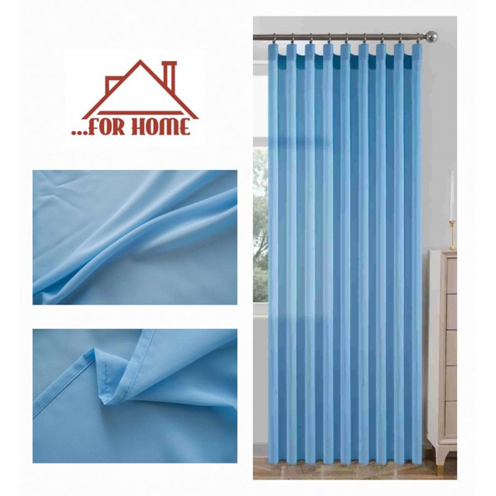 Κουρτίνα με Τρέσα Bel Mondo Μπλε 270x280cm ForHome 