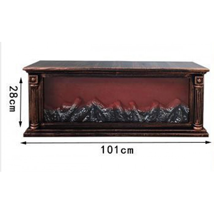 Διακοσμητικό Φωτιστικό Τζάκι Led 101x15x28cm ForHome 