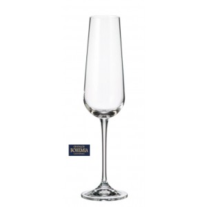 Ποτήρι Σαμπάνιας 220ml Κρυστάλλινο 6τμχ Ardea Bohemia 
