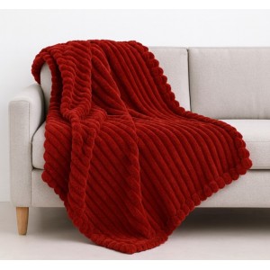 Κουβέρτα Fleece Κόκκινη Υπέρδιπλη 220x240cm ForHome 912002