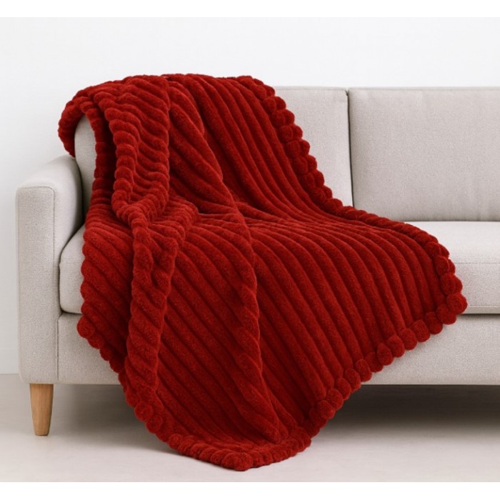 Κουβέρτα Fleece Κόκκινη Μονή 160x220cm ForHome