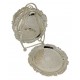  Σουβερ Μεταλλικό Ασημί 11cm Silver Antique σε βάση σετ 6 τεμαχίων Galifas