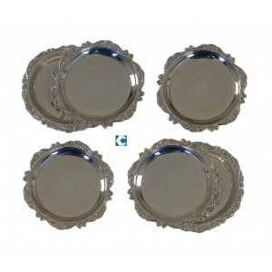 Σουβερ Μεταλλικό Ασημί 10cm Silver Memory σετ 6 τεμαχίων Galifas 7911730