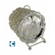  Σουβερ Μεταλλικό Ασημί 11cm Silver Antique σε βάση σετ 6 τεμαχίων Galifas