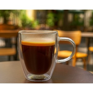 Κούπα Doppia Parete από Γυαλί 350ml σετ 6 τεμαχίων Galifas 7901006