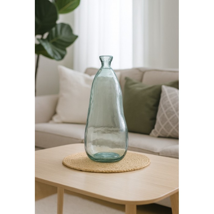 Διακοσμητικό Βάζο Γυάλινο Simplicity Διάφανο 22x22x51cm
