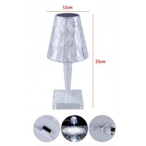Πορτατίφ LED με Διάφανο Καπέλο 12x25cm Galifas 798965
