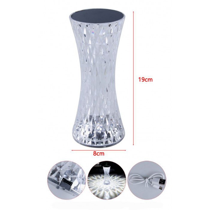 Πορτατίφ LED με Διάφανο Καπέλο 8x19cm Galifas