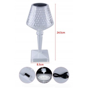 Πορτατίφ LED με Διάφανο Καπέλο 8.3x24.5cm Galifas 798963
