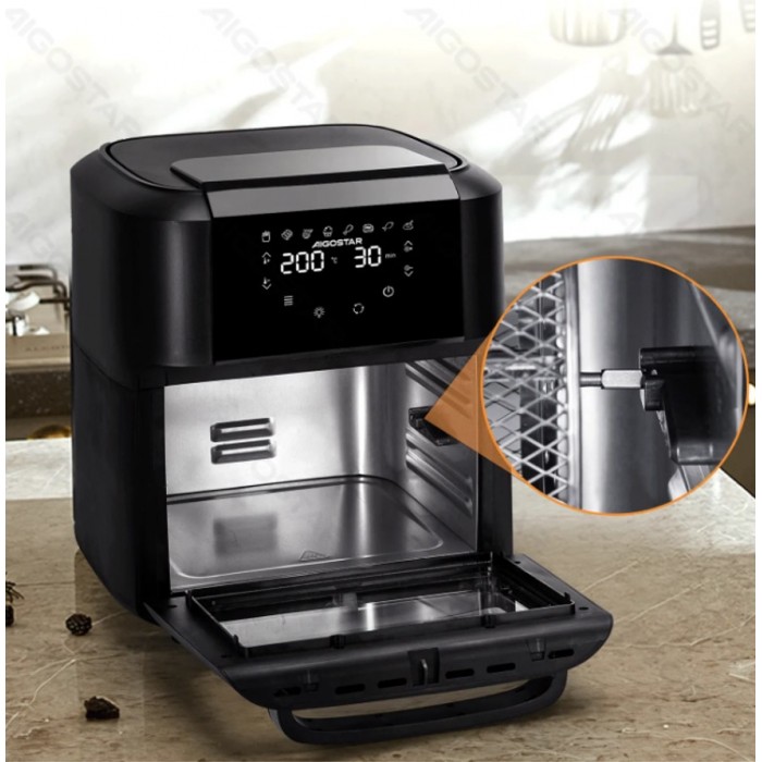 Air Fryer 12lt Black 1500W Aigostar 21442