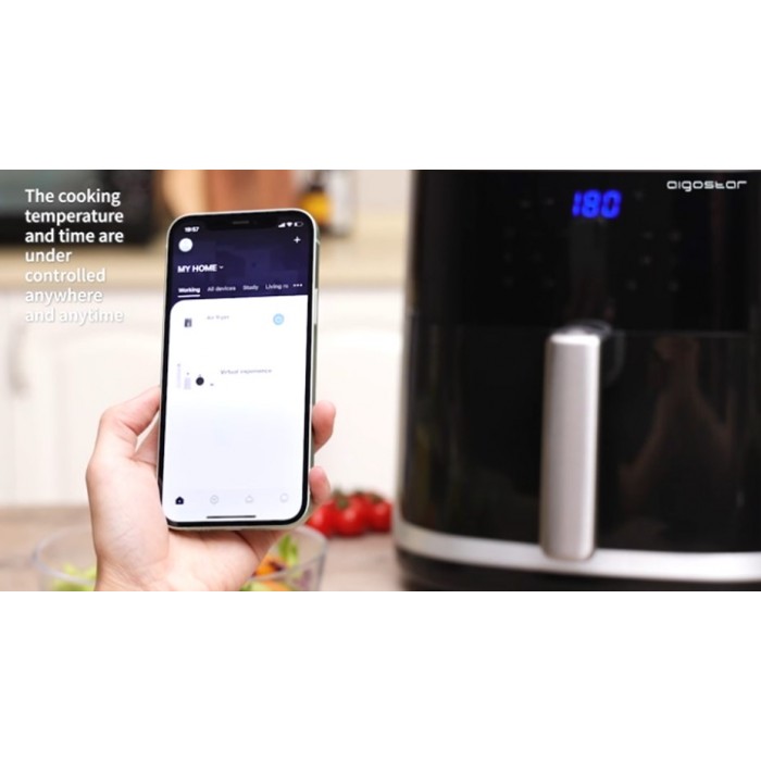 Air Fryer 7lt Black 1900W Aigostar 21305