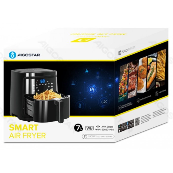 Air Fryer 7lt Black Aigostar 