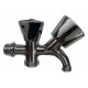 Κάνουλα 1/2 Διπλής Παροχής Inox ασημί Galifas 7925645