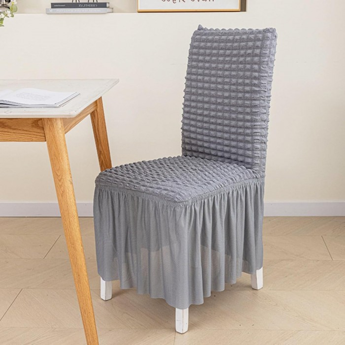 Ελαστικό Κάλυμμα Καρέκλας Γκρι Με Πλάτη 45x65cm Galifas 925656