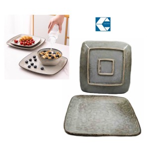 Πιάτο Πορσελάνης Ρηχό Τετράγωνο 26cm Galifas 9015390
