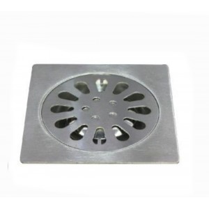Σχάρα Δαπέδου Τετράγωνη 10x10cm ασημί inox Galifas 5757744