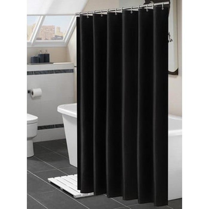 Κουρτίνα Μπάνιου Μαύρη PEVA 180x180cm Galifas