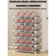 Υφασμάτινη Παπουτσοθήκη Rack Organizer Red 30x60x90cm Galifas