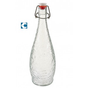 Μπουκάλι Νερού Γυάλινο Διάφανο 1000ml Diamond 32cm Galifas 07990133